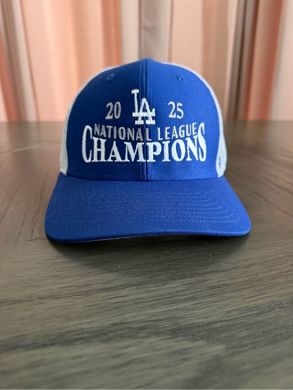 ‘47 Brand LA Dodgers 2025 National League Champions Blue & White Trucker Hat